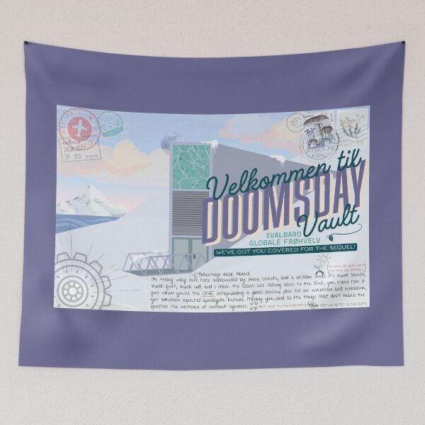 Item preview, Doomsday Vault Postcard - Forbidden Location Collection designed and sold by Dye And Decay.