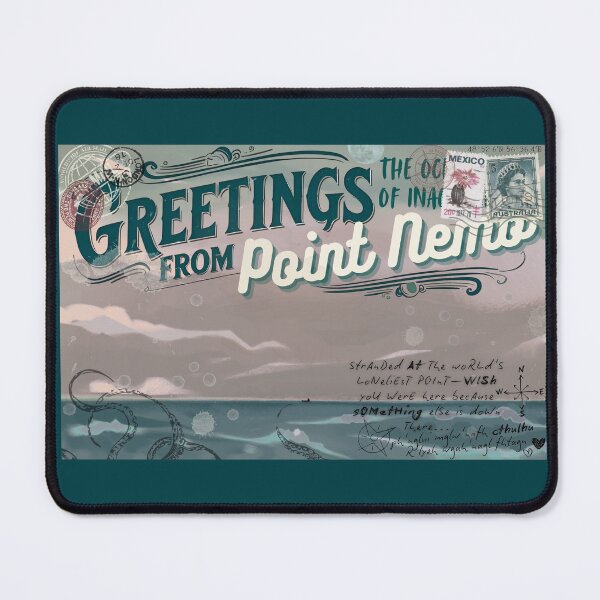 Item preview, Point Nemo Postcard - Forbidden Location Collection designed and sold by Dye And Decay.