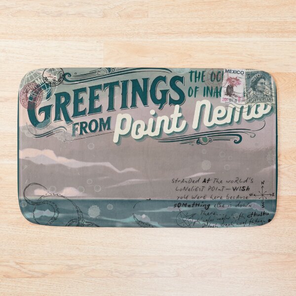 Item preview, Point Nemo Postcard - Forbidden Location Collection designed and sold by Dye And Decay.