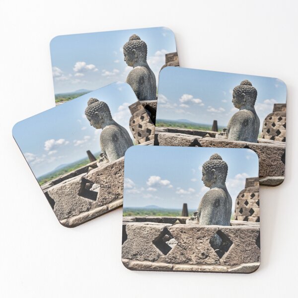 Item preview, Silent meditation facing the horizon of Borobudur designed and sold by franck380.