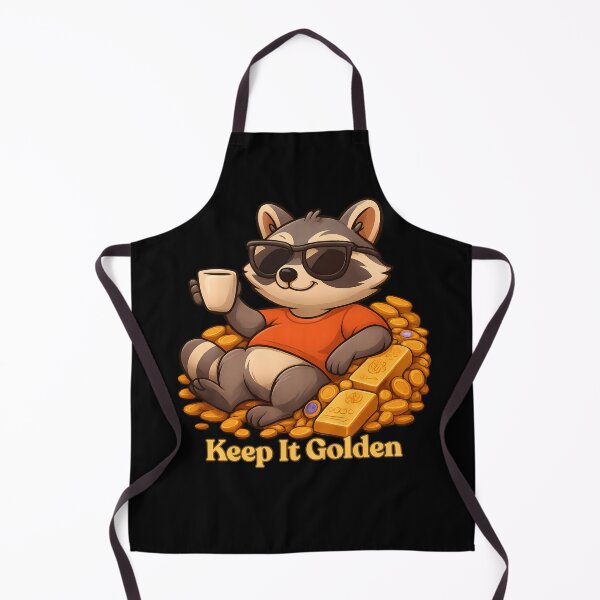 Item preview, Lazy Rich Raccoon Keep It Golden designed and sold by KakangMudi.