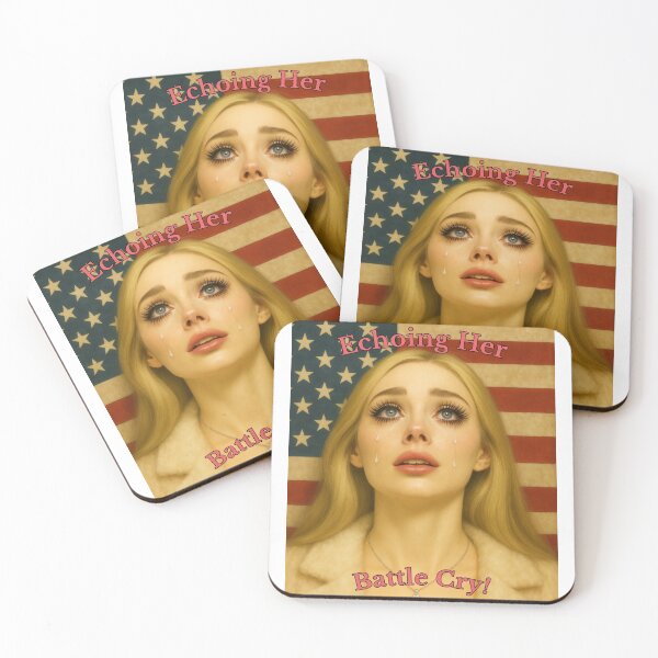 Item preview, Erika Kirk Echoing Her Battle Cry! (pink) designed and sold by PatriotsPallette.