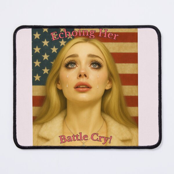 Item preview, Erika Kirk Echoing Her Battle Cry! (pink) designed and sold by PatriotsPallette.