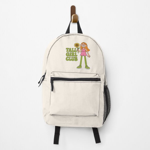 Item preview, Tall Girl Club Cartoon — Cute Tall Girl Holding Basketball / Sunflower designed and sold by Embrace Tall.