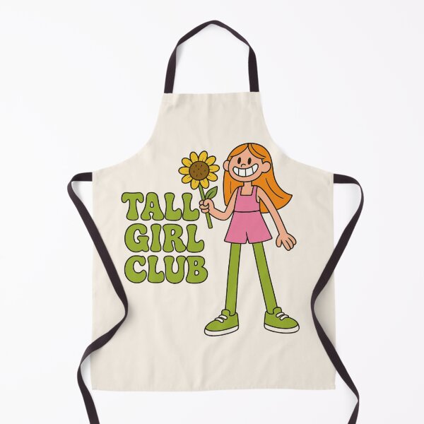 Item preview, Tall Girl Club Cartoon — Cute Tall Girl Holding Basketball / Sunflower designed and sold by Embrace Tall.