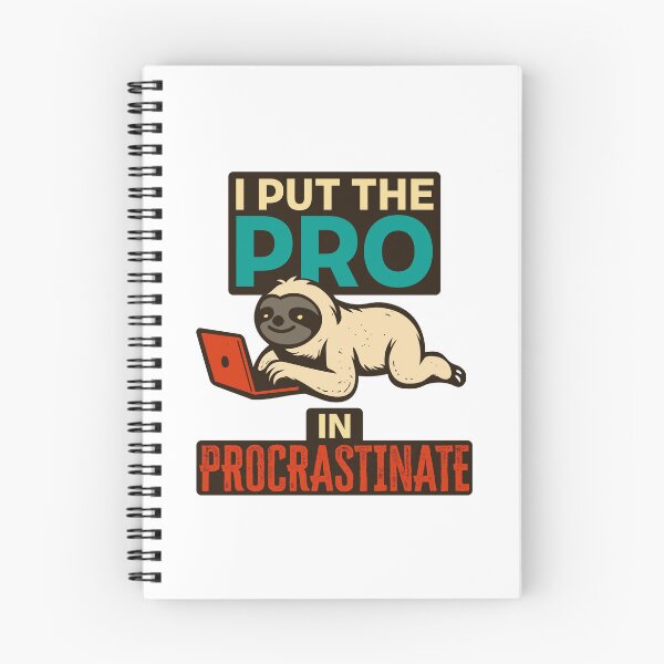 Item preview, I Put the Pro in Procrastinate Funny Sloth T-Shirt designed and sold by Koony House and Field.