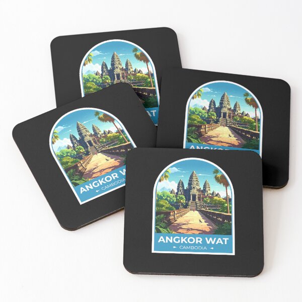 Item preview, Angkor Wat Cambodia Sticker designed and sold by TulipaGraphics.