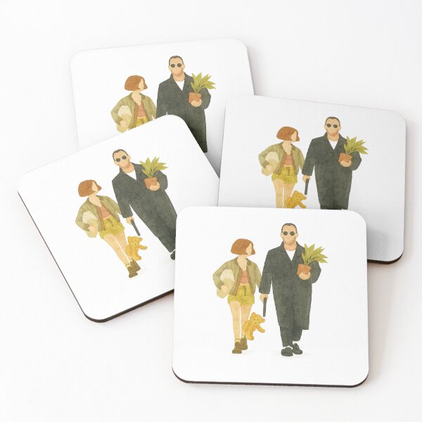 Item preview, Leon & Mathilda – Faceless Watercolor Style designed and sold by stillnoir.