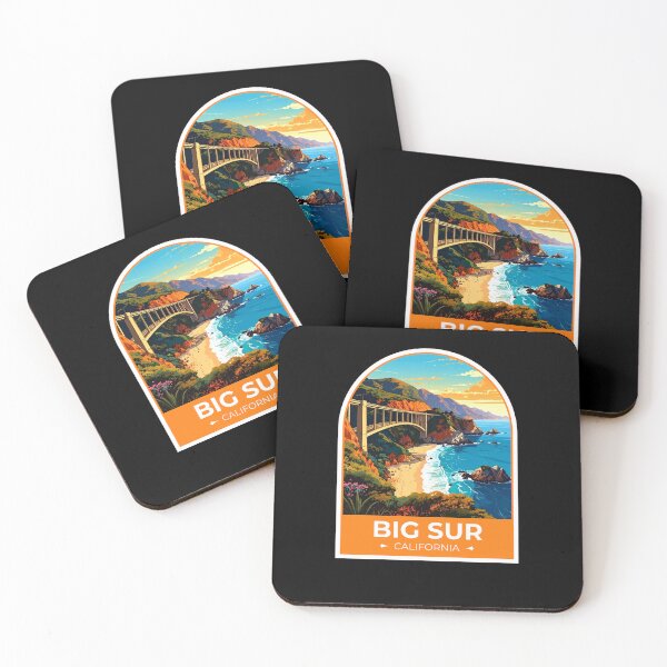 Item preview, Pegatina de Big Sur California designed and sold by TulipaGraphics.