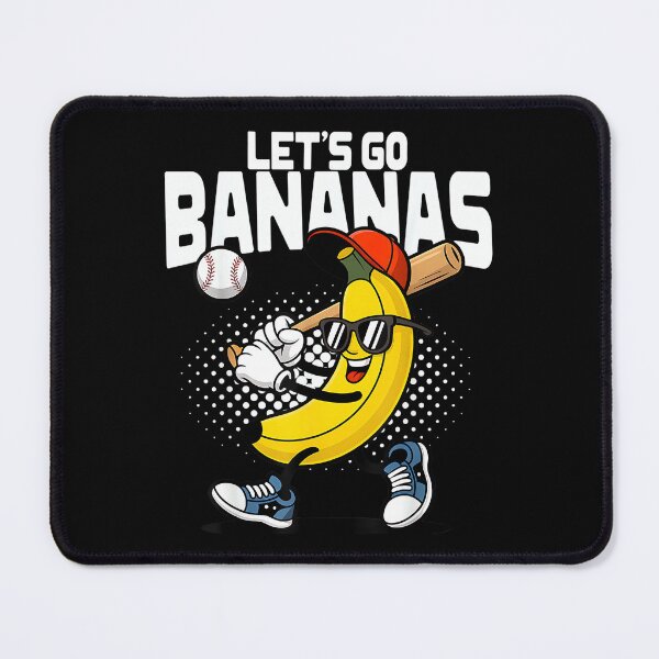 Item preview, Let's Go Bananas Funny Banana Baseball Lover Banana designed and sold by TheresaAChase05.