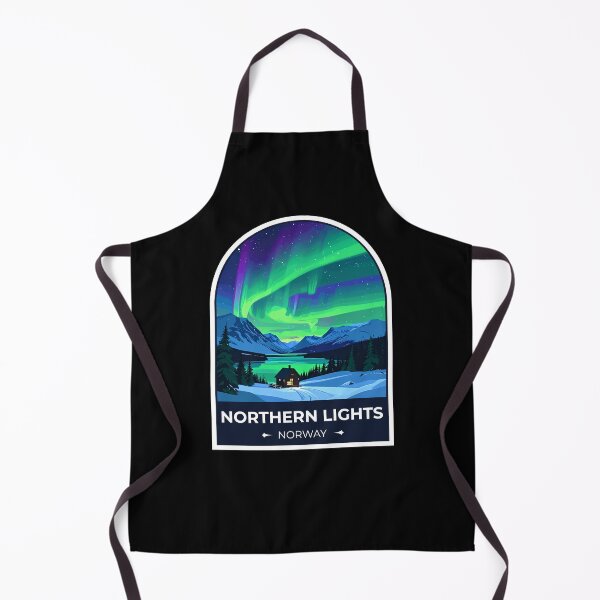 Item preview, Northern Lights Norway Sticker designed and sold by TulipaGraphics.