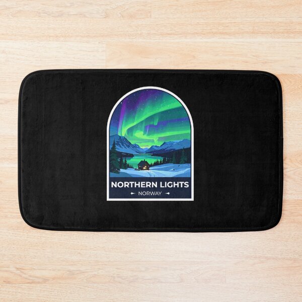 Item preview, Northern Lights Norway Sticker designed and sold by TulipaGraphics.