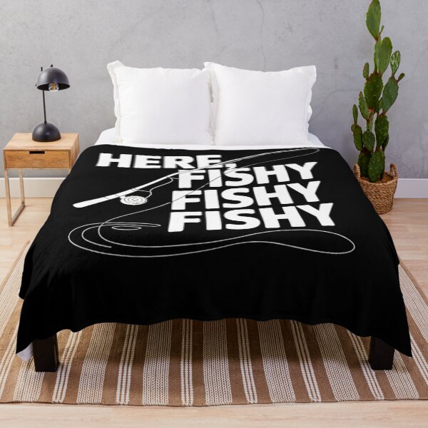 Item preview, Here Fishy Fish Funny Angling Fishing Dad Fisherman designed and sold by TyraYoung.