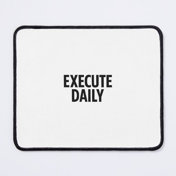 Item preview, Execute Daily Discipline & Consistency Minimalist Motivational Quote designed and sold by KennyMade.