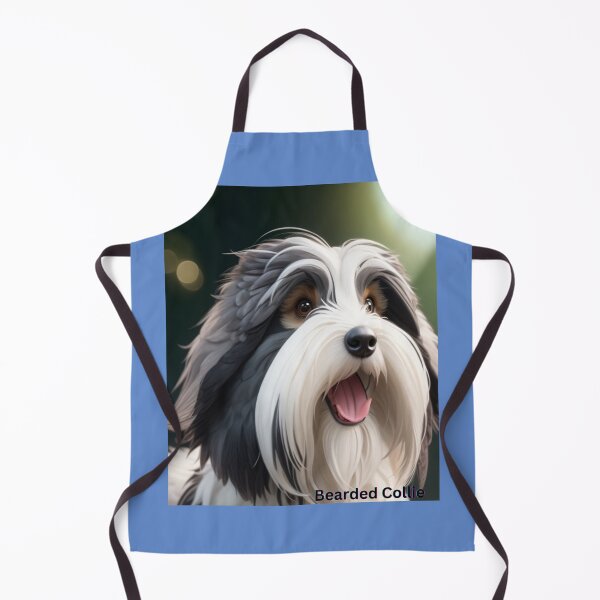 Item preview, Adorable Bearded Collie Dog With Fluffy Coat Against a Soft Background designed and sold by KJ-Books.
