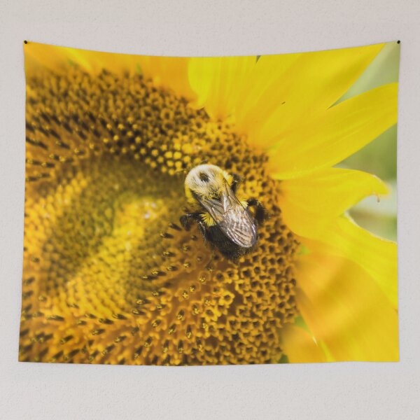 Item preview, Bee on a Sunflower  designed and sold by lifeinpinkcrochet.