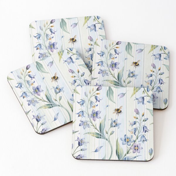 Item preview, Bluebell Harmony – Bumblebee Botanical Pattern Queen Bee designed and sold by Heritage Hive Studio.