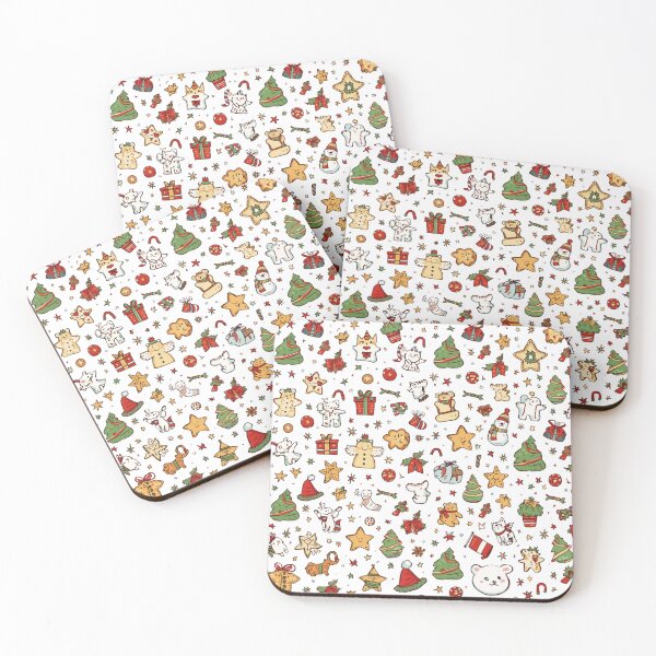 Item preview, Christmas seamless pattern with Santa Claus, tree ,bear, star, gifts and snowman. red and green. nice design Christmas designed and sold by PWDigitalArt.