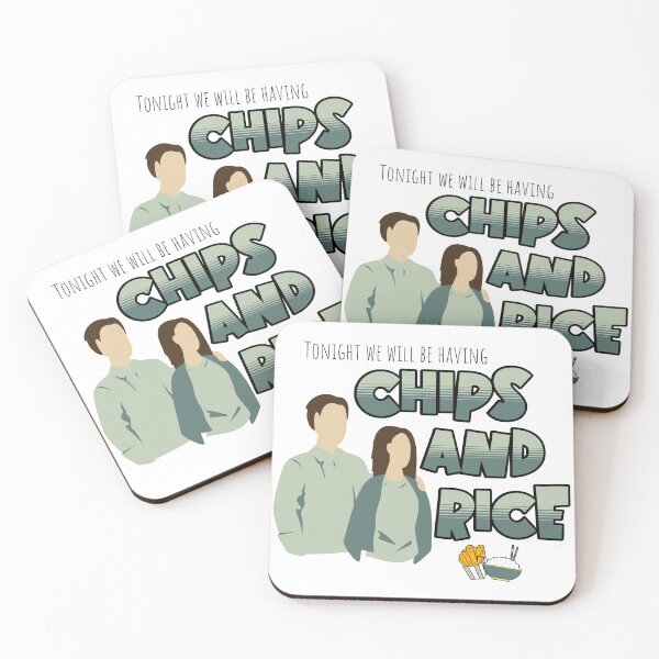 Item preview, Tonight We Will Be Having Chips And Rice Couple Bold Retro designed and sold by 133DandC.