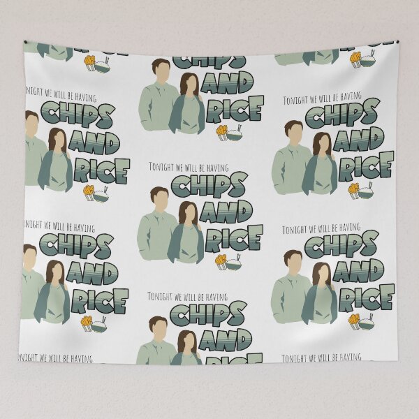 Item preview, Tonight We Will Be Having Chips And Rice Couple Bold Retro designed and sold by 133DandC.