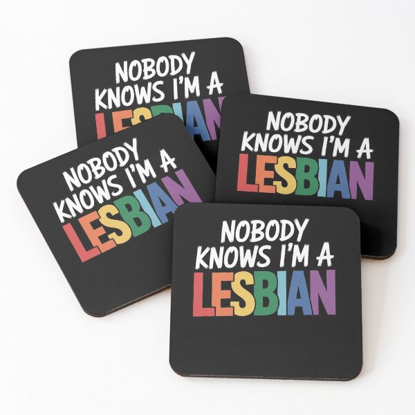 Item preview, Nobody Knows I'm A Lesbian LGBT Pride  designed and sold by BeetleMalon.