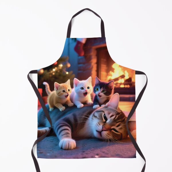Item preview, Christmas Morning Kittens designed and sold by Lava Tigers Art.