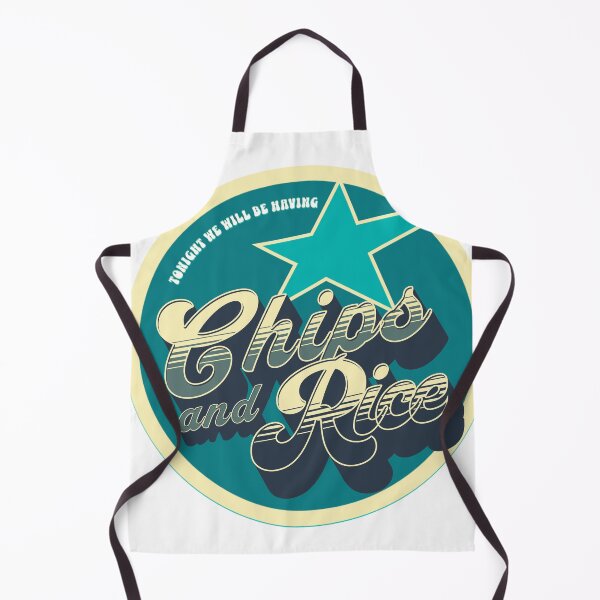 Item preview, Tonight We Will Be Having Chips And Rice Retro Badge designed and sold by 133DandC.