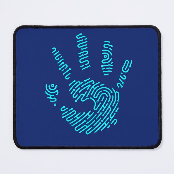 Item preview, concept of digital forensics, lined graphic of hand combined with fingerprint  designed and sold by NiamLab.