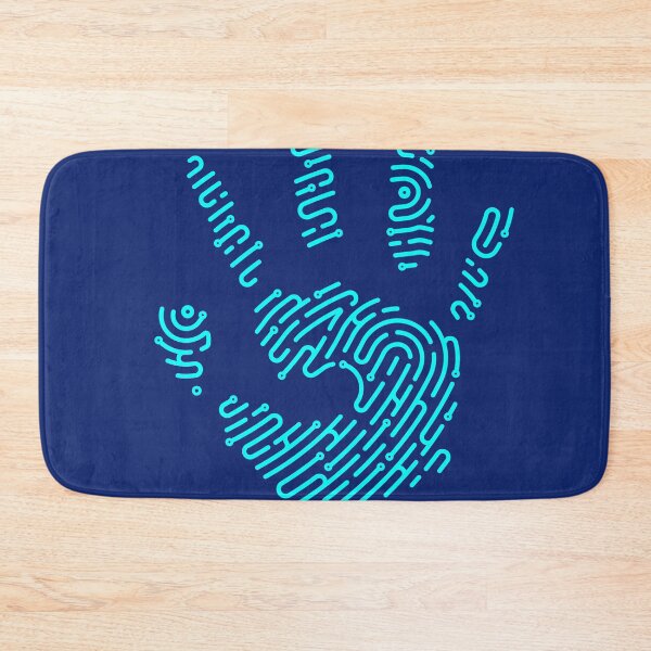 Item preview, concept of digital forensics, lined graphic of hand combined with fingerprint  designed and sold by NiamLab.