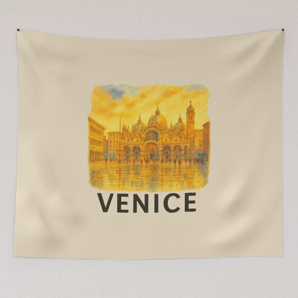 Item preview, Venice St. Mark's Basilica Watercolor Poster designed and sold by Bratak.