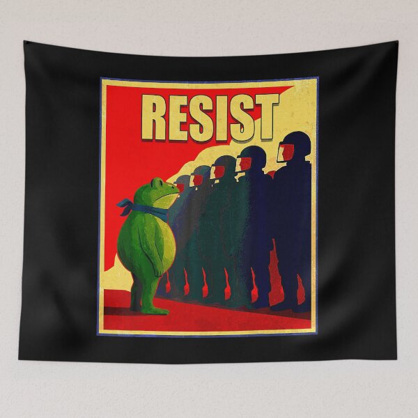 Item preview, Funny Portland Frog Protest  designed and sold by DouglasChoosen.