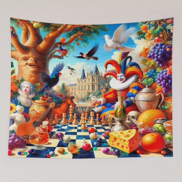 Item preview, The Jester’s Orchard – Surreal Assembly of Symbols and Strategy designed and sold by daweave77.