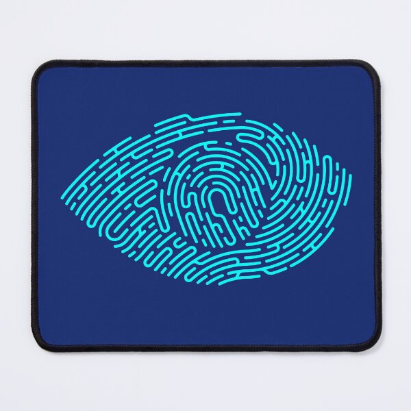 Item preview, concept of biometrics, lined graphic of eye combined with fingerprint  designed and sold by NiamLab.