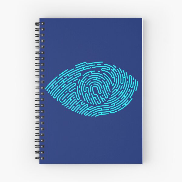 Item preview, concept of biometrics, lined graphic of eye combined with fingerprint  designed and sold by NiamLab.
