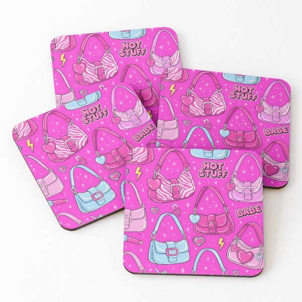 Item preview, Y2K Aesthetic Pink Bag Pattern designed and sold by EsenciaZen.