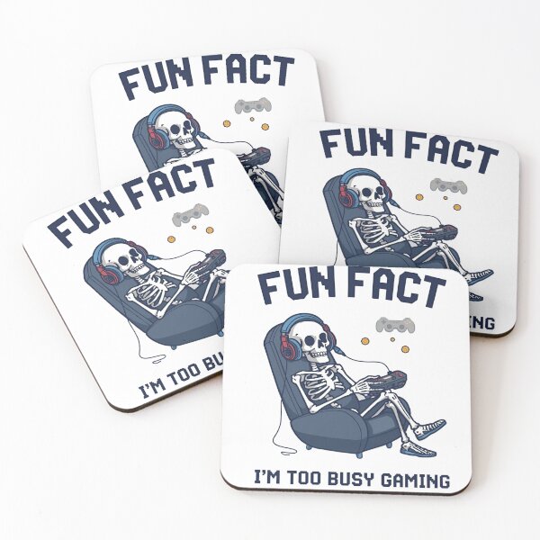 Item preview, Funny Skeleton Gamer – Fun Fact I’m Too Busy Gaming | Cool Retro Gamer Humor Design designed and sold by ArtSparkCo.