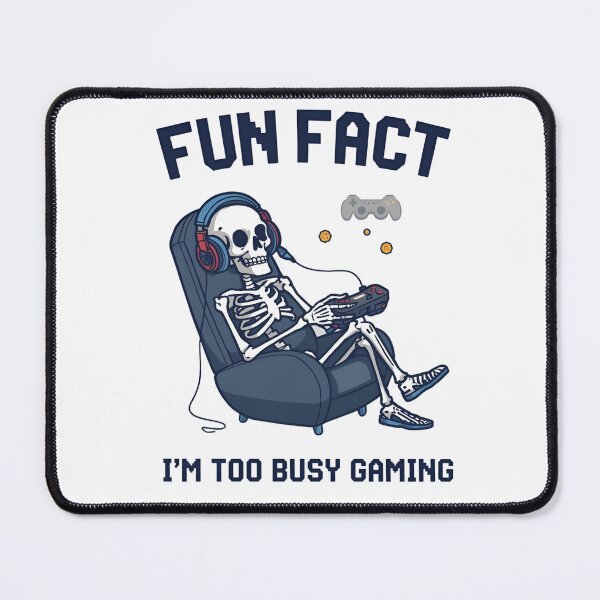 Item preview, Funny Skeleton Gamer – Fun Fact I’m Too Busy Gaming | Cool Retro Gamer Humor Design designed and sold by ArtSparkCo.