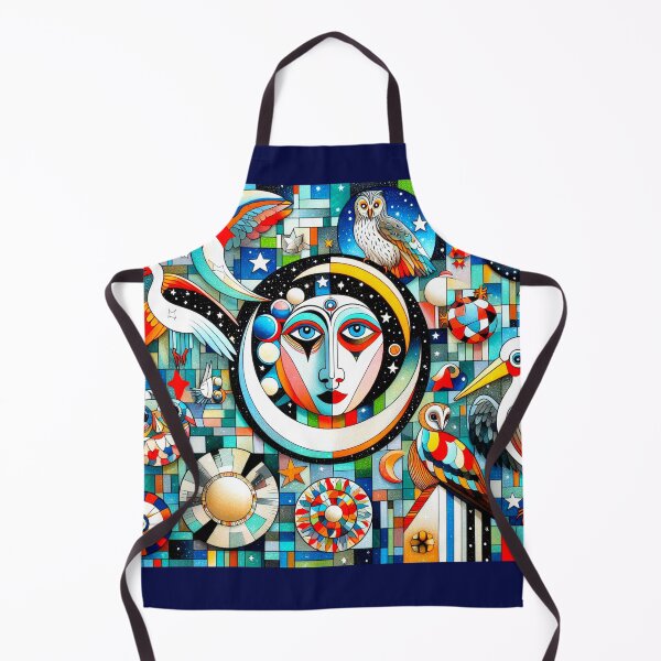 Item preview, Moonface Mosaic – Surreal Oracle of Birds and Geometry designed and sold by daweave77.