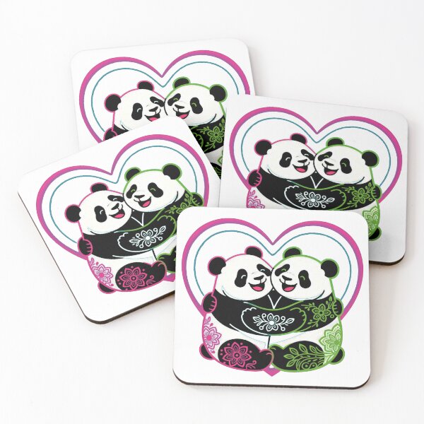 Item preview, Henna Harmony Panda Duo designed and sold by The Daily Sketchbook .