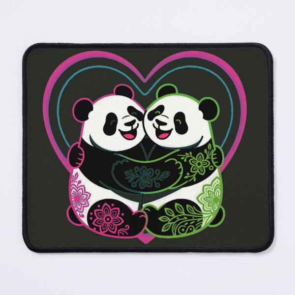 Item preview, Henna Harmony Panda Duo designed and sold by The Daily Sketchbook .