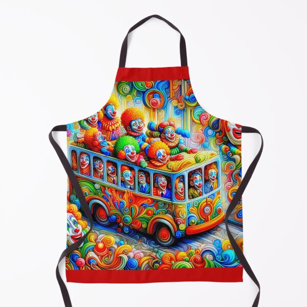 Item preview, Clown Bus – Surreal Parade of Pattern and Persona designed and sold by daweave77.