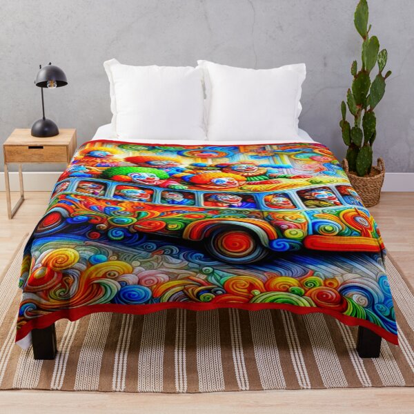 Item preview, Clown Bus – Surreal Parade of Pattern and Persona designed and sold by daweave77.