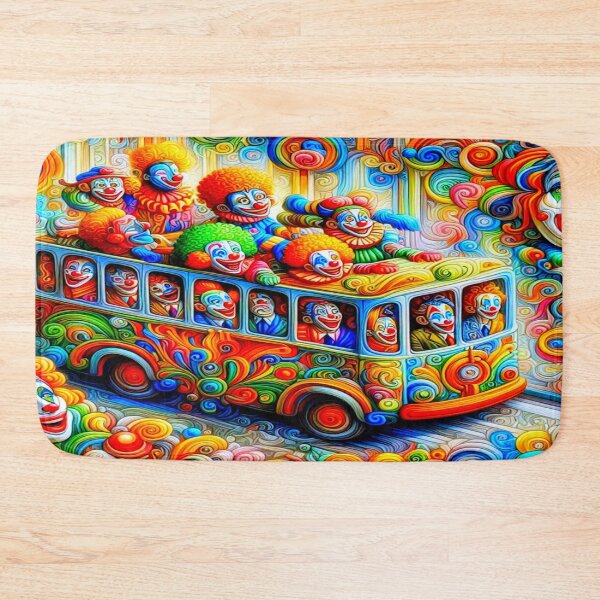 Item preview, Clown Bus – Surreal Parade of Pattern and Persona designed and sold by daweave77.