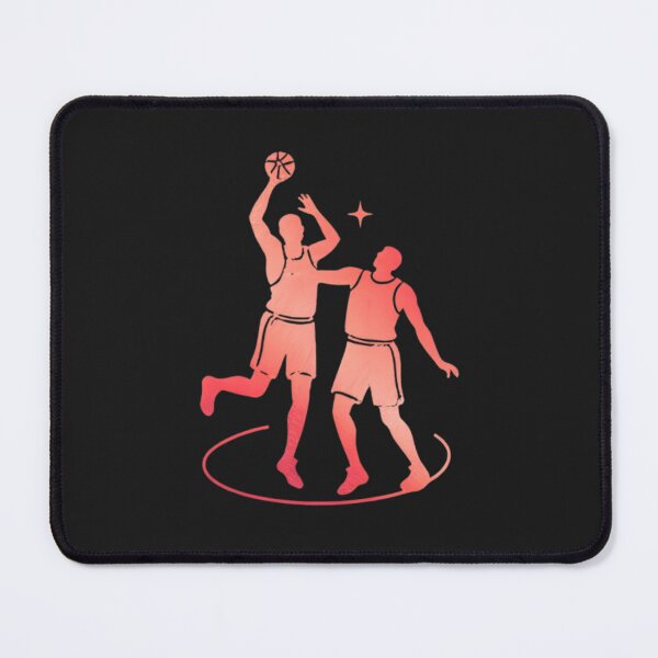 Item preview, Two animated basketball players on the court_Red paint designed and sold by Aariq.