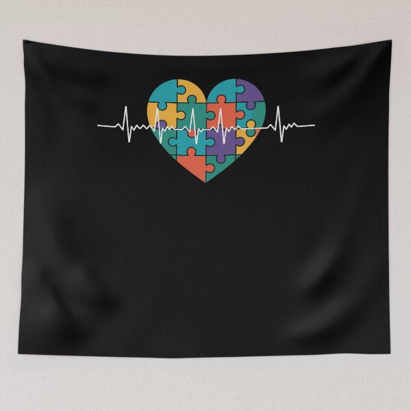 Item preview, Love Heart Puzzle Acceptance Autism Awareness  designed and sold by papertaless.
