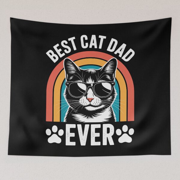 Item preview, Mens Cat Dad Best Cat Dad Ever Funny Cat Daddy designed and sold by PunkNation-Arts.
