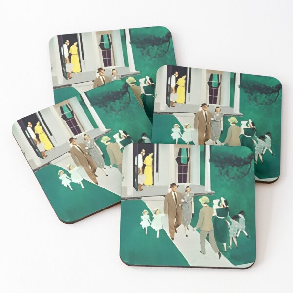 Item preview, Guests spill from the porch into a sea of summer green designed and sold by mlodiljoni.