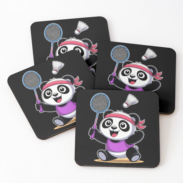 Item preview, Panda Playing Badminton Sports Player Coach Graphic designed and sold by PunkNation-Arts.