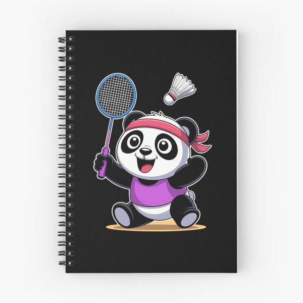 Item preview, Panda Playing Badminton Sports Player Coach Graphic designed and sold by PunkNation-Arts.
