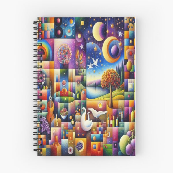 Item preview, Panels of Harmony – Surreal Mosaic of Nature, Music, and Light designed and sold by daweave77.